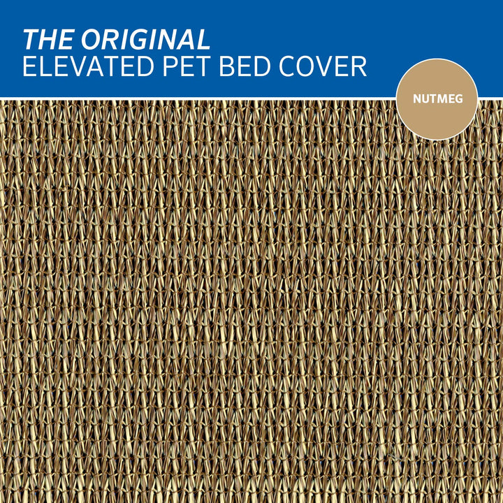 Coolaroo Replacement Cover, The Original Elevated Pet Bed by Coolaroo, Medium, Nutmeg