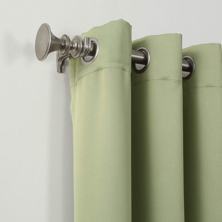 Sun Zero Easton Energy Saving Blackout Grommet Curtain Panel, 40" x 54", Sage Green 40" x 54"