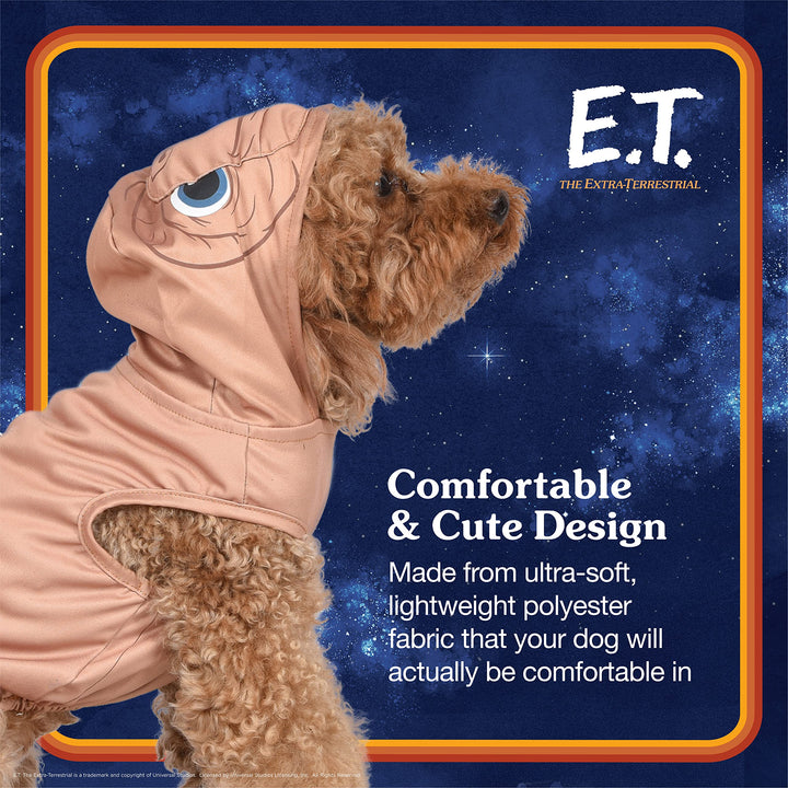 E.T. The Extra-Terrestrial 40th Anniversary Halloween Costume for Dogs - Medium - Halloween Costumes for Dogs, Scary Dog Costumes | Officially Licensed Brown