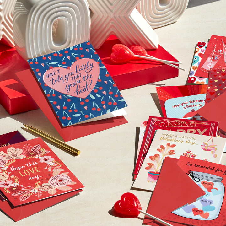 Hallmark Valentine's Day Card Assortment (12 Unique Designs with Envelopes) for Kids, Romantic Partner, Friends, Family, Caregiver 12 Card Assortment - All Valentine Needs