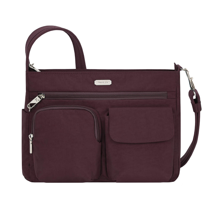 Travelon Patch Crossbody One Size Dark Bordeaux