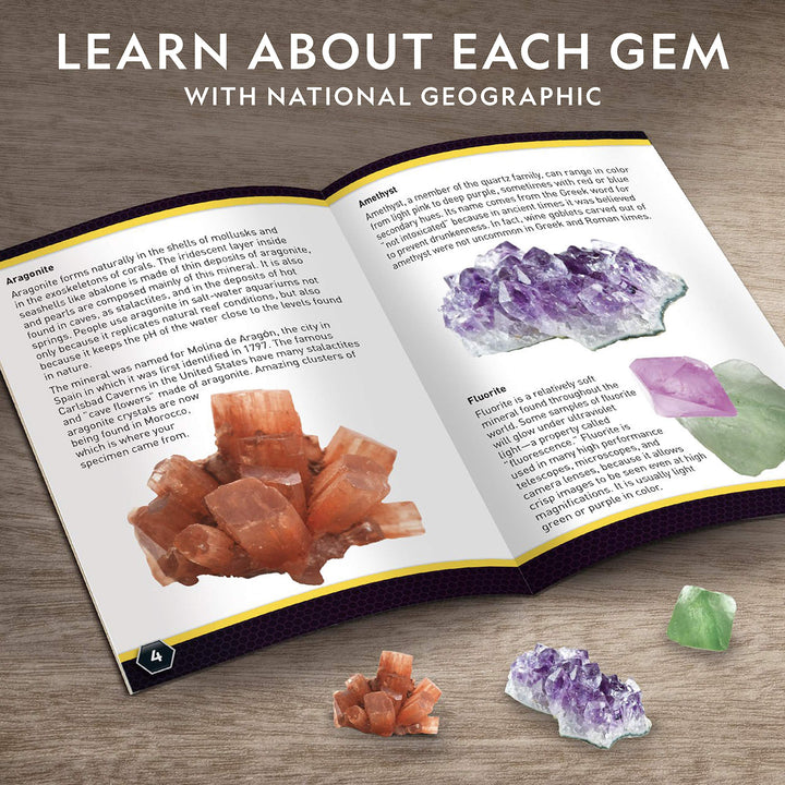 Mega Dig Kit - Dig Up 15 Real Gemstones and Crystals, Science Kit for Kids, Gift for Girls and Boys