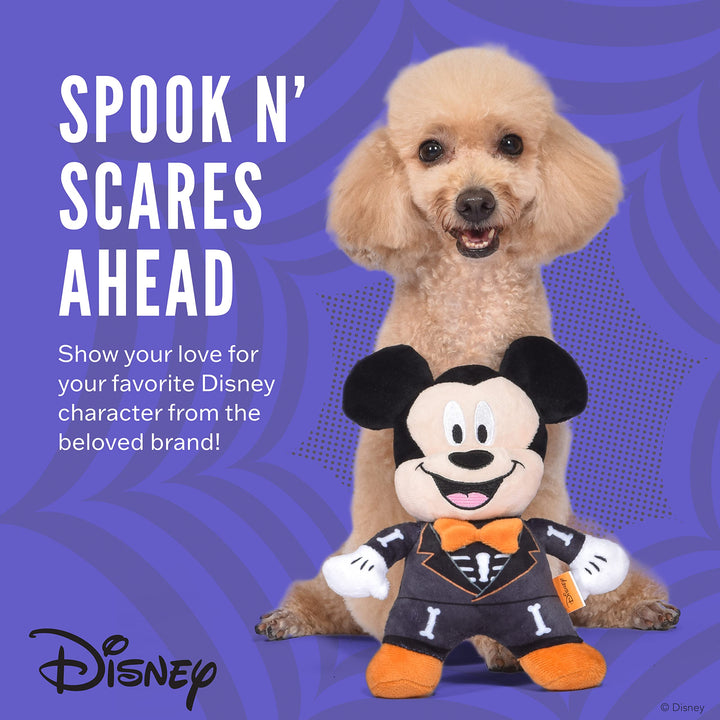 Disney for Pets 9" Halloween Plush Mickey Mouse Toy for Dogs | Mickey Mouse Plush Dog Toy | Disney Toys for All Dogs, Official Dog Toy Product of Disney for Pets 9 Inch