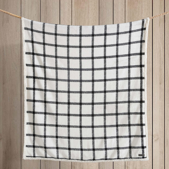 Eddie Bauer - Throw Blanket, Super Soft Reversible Sherpa Fleece Bedding, Ideal Christmas & White Elephant Gifts, Cozy Plaid Throw Blankets for Couch (Elk Stance Grey, Throw) Elk Stance Grey/White Animal