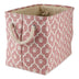 Bone Dry 6192 Pet Storage Collection Lattice Paw Print, Medium Rectangle, Rose