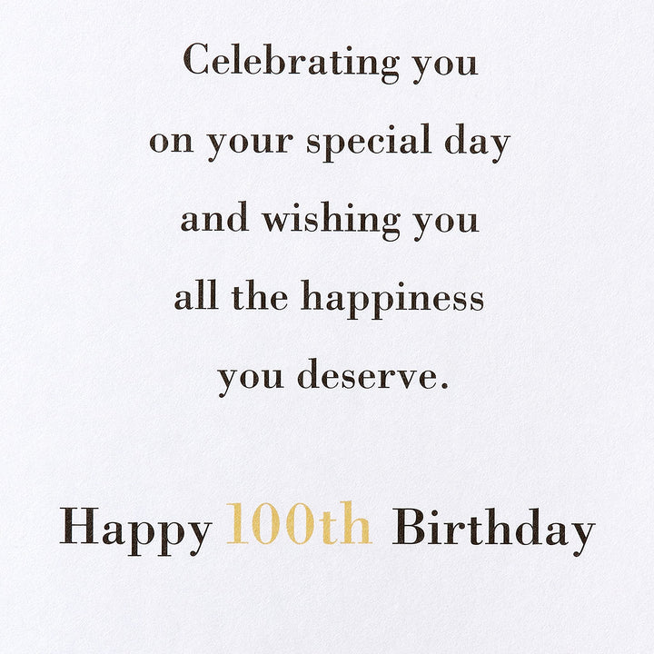 American Greetings 100th Birthday Card (Here's To 100 Years)