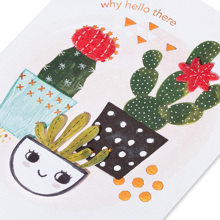 Papyrus Blank Card (Hello There) Happy Cacti