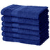 Basics Fade Resistant Cotton Washcloth, Hand Towel, Pack of 6, Navy Blue, 12" x 7" Washcloth (Pack of 6)