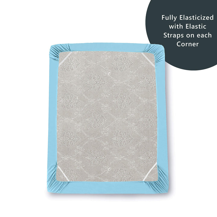 Elegant Comfort Premium Hotel Quality Extra Deep Pocket 18" - 21" Single Fitted Sheet for High Mattress, Luxury & Softest 1500 Thread Count Egyptian Quality Smart Pocket, Full, Aqua Blue