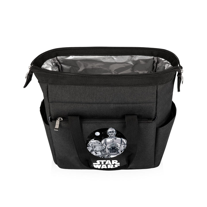 PICNIC TIME Star Wars Mandalorian Mythosaur Skull On The Go Lunch Bag, Soft Cooler Lunch Box, Insulated Lunch Bag, (Heathered Gray) 10 x 6 x 10.5 Star Wars Mandalorian Mythosaur Skull - Heathered Gray