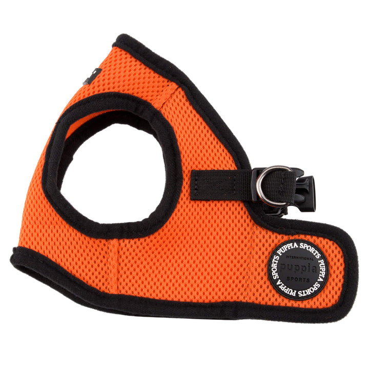 PUPPIA International Harness Soft B Vest, Medium, Orange Medium (11" Neck Girth x 14-1/2 - 15" Breast Girth)