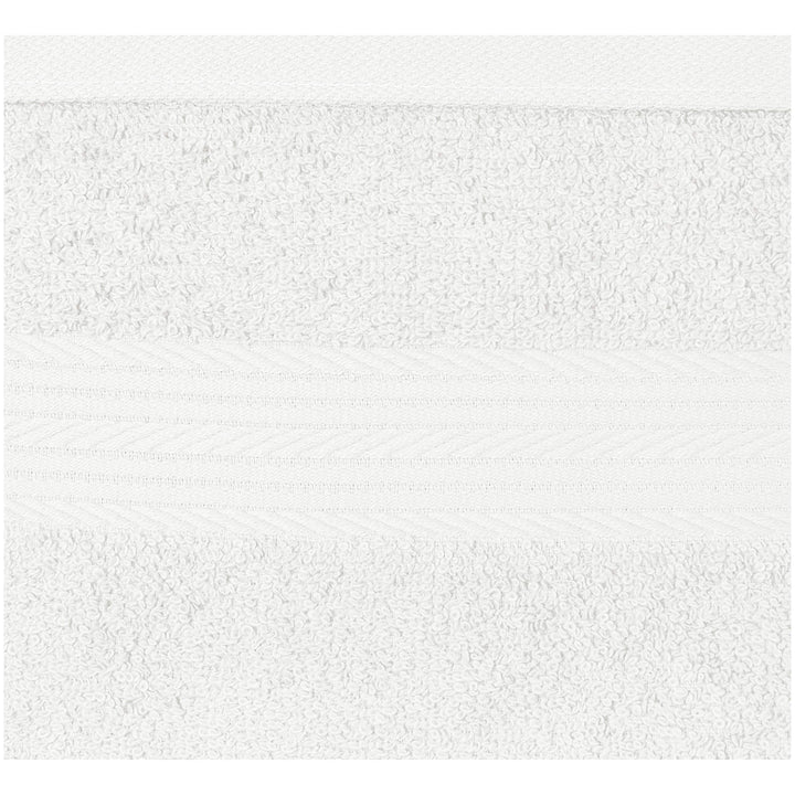 Amazon Basics - 12 Piece Fade Resistant Washcloth, 100% Cotton, White, 12" x 12" Washcloth (Pack of 12)