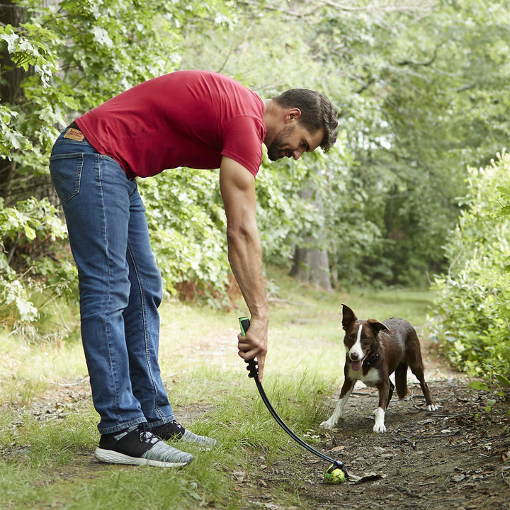 Franklin Pet Supply Tennis Ball Launcher for Dogs - Dog Ball + Tennis Ball Thrower for Fetch - Perfect Toy for Large + Small Dogs 2.5" Ball