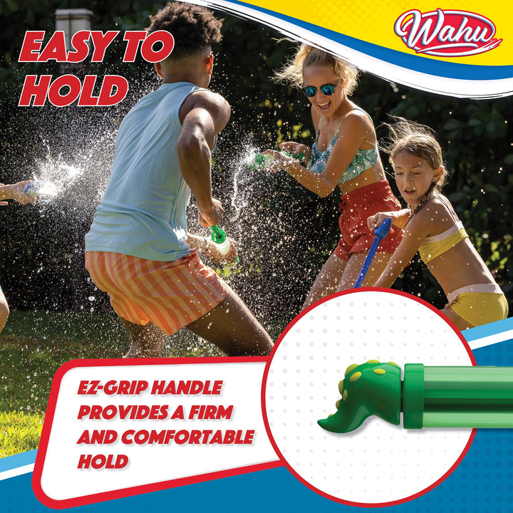 Wahu Water Chompers Alligator Water Blaster Toy for Kids Ages 8+, Kids Water Squirter Water Gun Toy with EZ-Grip Handle, Sprays Over 25'