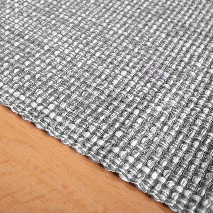 100% Cotton Table Runner for Dining Room Tables Rectangle Two Tone Woven Fabric 72" x 13" Soft Durable Table Runner, Gray