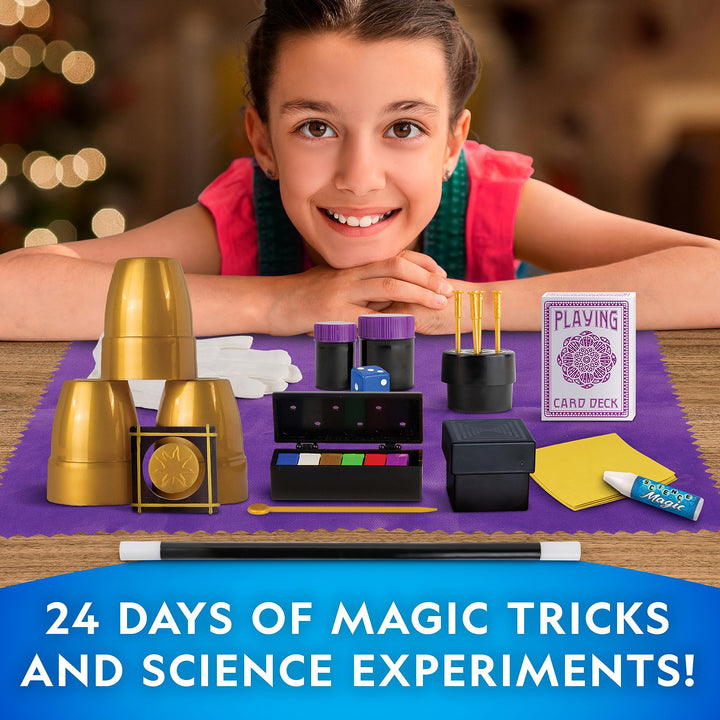 NATIONAL GEOGRAPHIC Science Kit & Rock Collection Advent Calendar 2024 – Jumbo Advent Calendar with 24 Days of Science Experiments, Gemstones & More for Kids, STEM Projects for Kids Ages 8-12 Science Advent