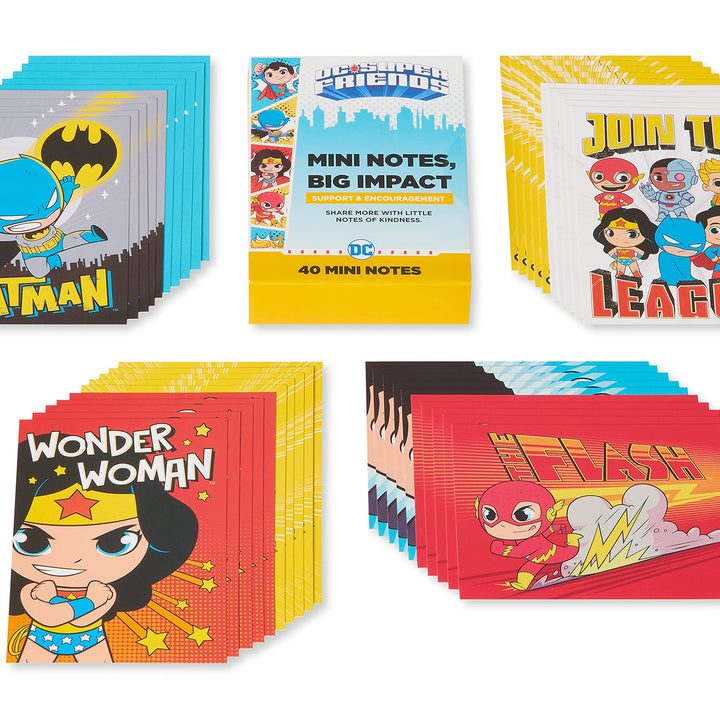 American Greetings Mini Lunch Box Notes, DC Super Friends (40-Count)