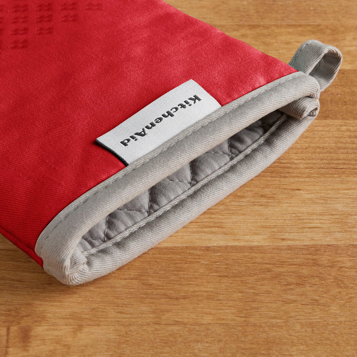 KitchenAid Asteroid Oven Mitt Set, 7"x12.5", Fire Red, 2 Piece