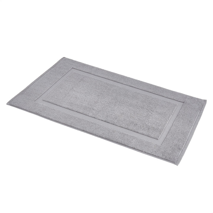 Basics Banded Bathroom Bath Rug Mat, Powder Gray, 31 inches L x 20 inches W