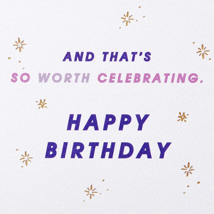 American Greetings Birthday Card for Her (So Worth Celebrating) Candles