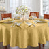 Elrene Home Fashions Caiden Elegance Damask Fabric Tablecloth, 90" Round, Gold Tablecloth (1)