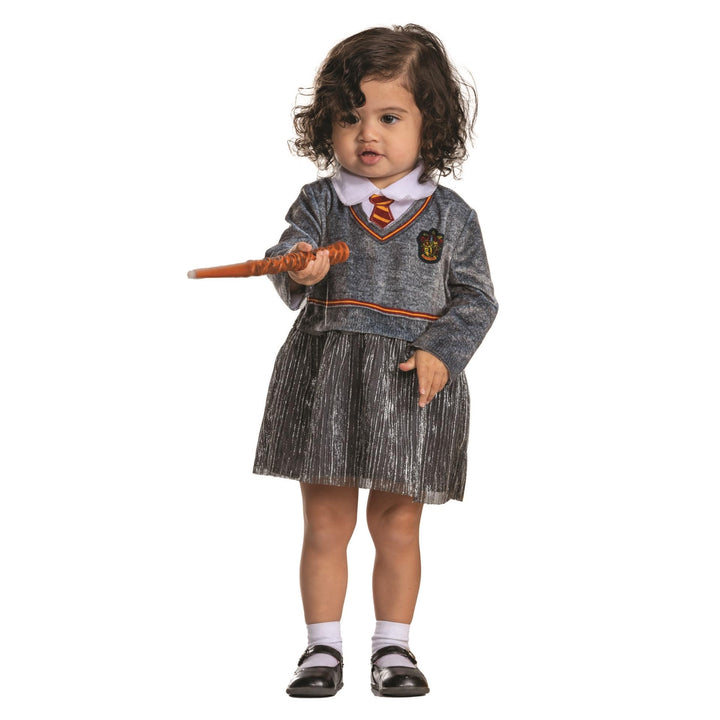 Disguise Infant Gryffindor Hermione Posh Infant Costume, Official Wizarding World Harry Potter Halloween Costumes for Babies (12-18 mths)