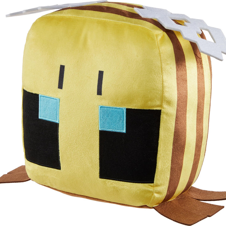 Minecraft Cuutopia Bee Plush, 10-inch Soft Rounded Pillow Doll, Video Game-Inspired Collectible Toy Gift