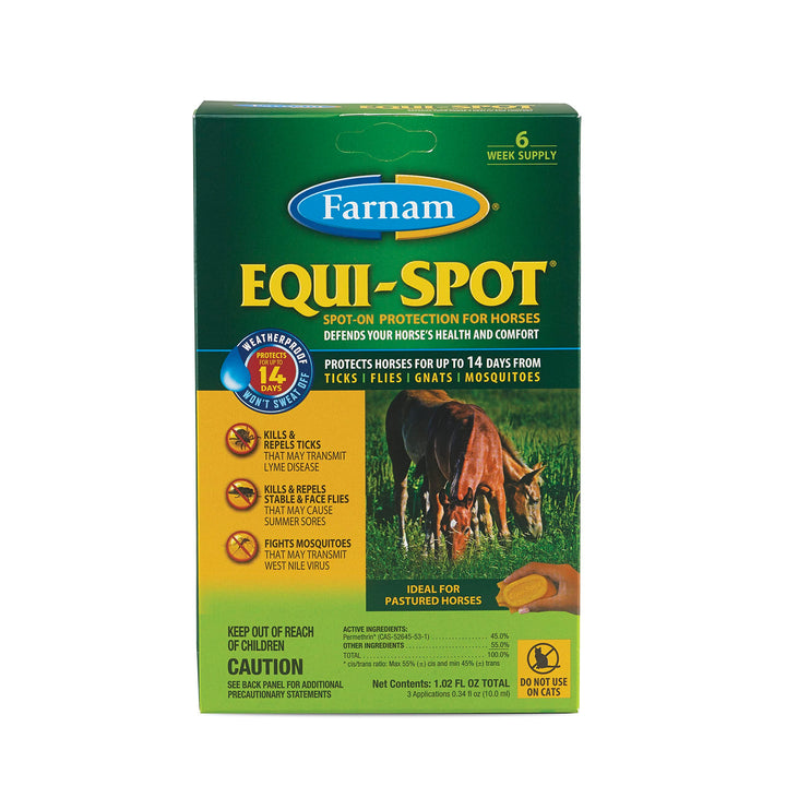 Farnam EQUI-SPOT Spot-on Protection for Horses 6 Week Supply 0.34 Fl Oz 0.34 Fl Oz (Pack of 1)