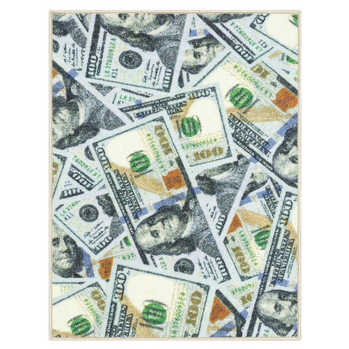 Ottomanson Siesta $100 Bill Collection Design Area Rug , 2'3" x 3', Blue New