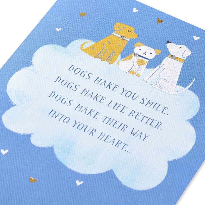 American Greetings Pet Sympathy Card (Dogs Live Forever In Your Heart)