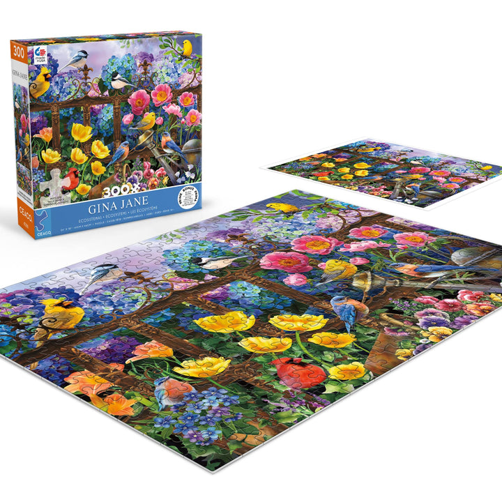 Ceaco - Gina Jane - Hydrangeas - Oversized 300 Piece Jigsaw Puzzle