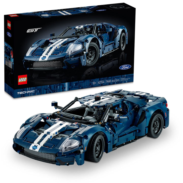 LEGO Technic 2022 Ford GT 42154 Car Model Kit for Adults to Build, Collectible Set, 1:12 Scale Supercar with Authentic Features, Gift Idea That Fuels Creativity and Imagination Standard Packaging