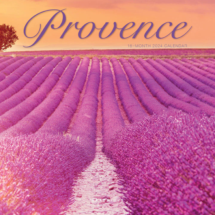 Graphique 2024 Provence Mini Wall Calendar | 7 x 7 | Thick Paper | Home & Office Organizer | Large Monthly Grid | 3 Languages & Marked Holidays | 4 Month Preview Page for 2025