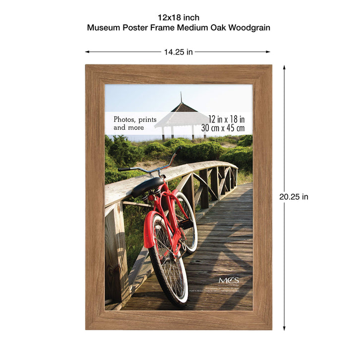 MCS Museum Poster Frame 20x27 Barnwood, Vertical & Horizontal Wall Hanging Large Picture Frame for Photos, Posters & Art Prints (1-Pack) 20 x 27 in Single