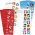 Amscan Christmas-Themed Sticker Strips, Mega Value Pack, 36 Ct. | Party Favor