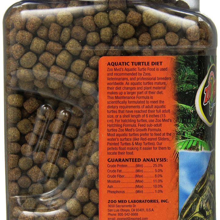 Zoo Med Natural Aquatic Turtle Food, Maintenance Formula, 24-Ounce 1.5 Pound (Pack of 1)