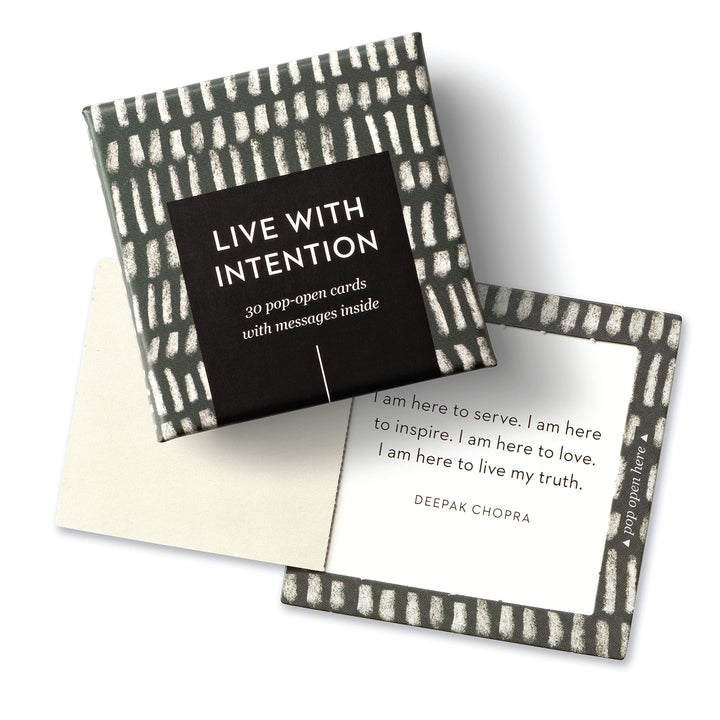 Compendium ThoughtFulls Pop-Open Cards  Live with Intention  30 Pop-Open Cards, Each with a Different Inspiring Message Inside