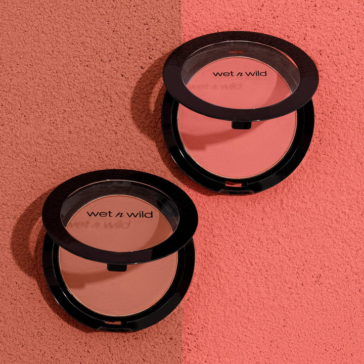 wet n wild Color Icon Blush, Effortless Glow & Seamless Blend infused with Luxuriously Smooth Jojoba Oil, Sheer Finish with a Matte Natural Glow, Cruelty-Free & Vegan - Pearlescent Pink