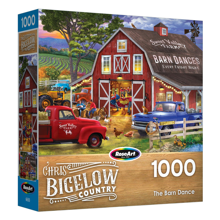 RoseArt - Chris Bigelow - The Barn Dance - 1000 Piece Jigsaw Puzzle for Adults