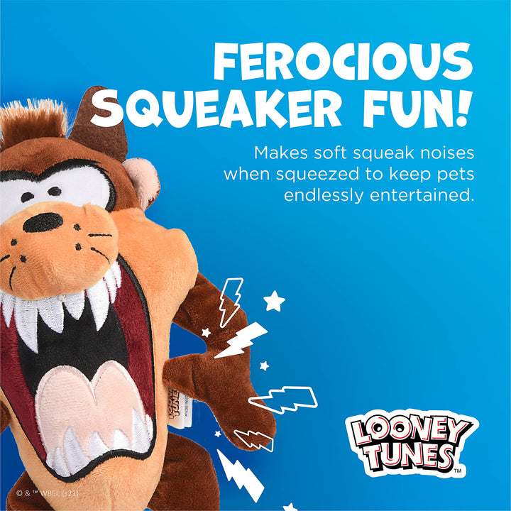 Looney Tunes for Pets Tasmanian Devil Taz Big Head Plush Dog Toy, Stuffed Animal for Dogs | 12-Inch Jumbo Dog Toy for All Dogs | Officially Licensed Dog Toy from Warner Bros Tasmanian Devil Plush 12 Inch