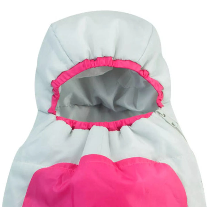 Sophia’S Cocoon Style Camping Sleeping Bag for 18” Dolls, Hot Pink/Gray