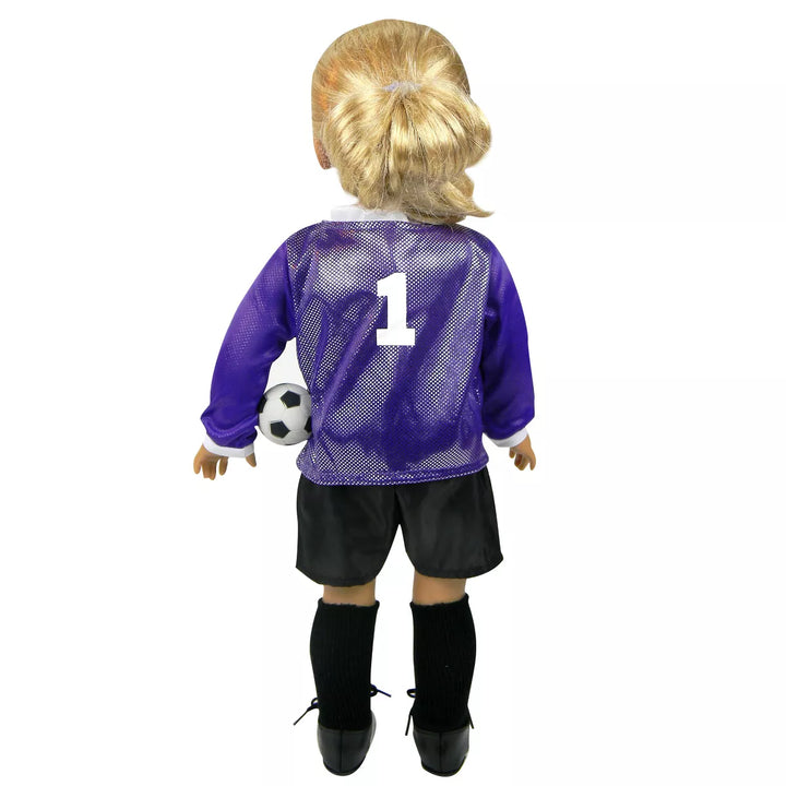 Sophia’S Doll Soccer Outfit 6-Piece Set with Ball for 18" Dolls