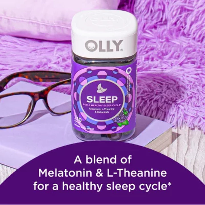 OLLY Restful Sleep Gummies, Blackberry, 110 Ct.