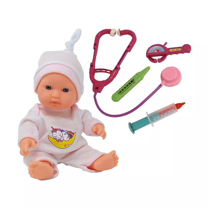 The New York Doll Collection 10 Inch Baby Doll Doctor Set