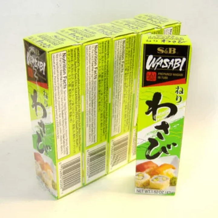 S&B Wasabi in Tube 5 Pack - 1.52Oz.