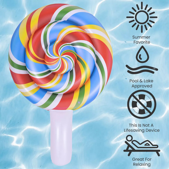 Pool Central Jumbo Lollipop Pool Float - 70" - Multi-Color