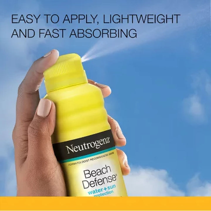 Neutrogena Beach Defense Spray Sunscreen, SPF 50, 6.5 Oz., 2 Pk.
