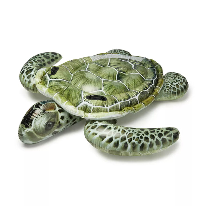 INTEX Realistic Sea Turtle Inflatable Pool Float: Animal Pool Toy for Kids – 2 Heavy-Duty Handles – 176Lb Weight Capacity – 75" X 67" – for Ages 3+