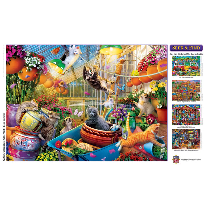 Masterpieces 1000 Piece Puzzle - Greenhouse Gone Wild - 19.25"X26.75".