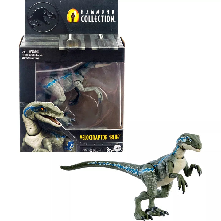 Jurassic World Hammond Collection Velociraptor Blue Action Figure